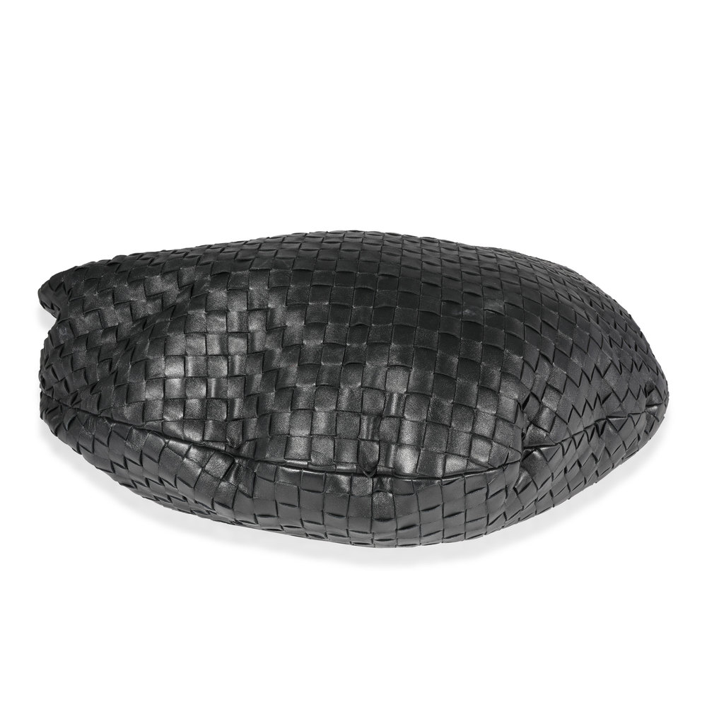 Bottega Veneta Black Intrecciato Leather Maxi Jodie Bag - Picture 6 of 7